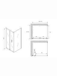 ������� ������ ABBER Sonnenstrand AG07120B-S80B (1200�800�1950) ������ 6�� ����������/������