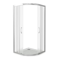 Уголок душевой GOOD DOOR BAS LATTE R-80-G-WE (80х80) полукруглый, стекло грэйп, без поддона