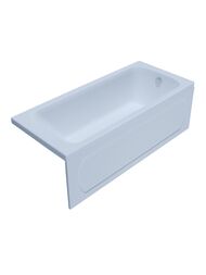 Ванна акриловая Triton 1Acreal Gamma (1700x700) без каркаса, с обвязкой BBA-GA177X0-00U +E050