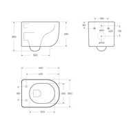 ������ ���������� BelBagno Flay-R 580x360x430 ������������, ������ � ���������, ����� BB1003CBR
