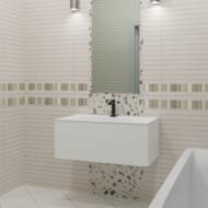 Тумба под раковину La Fenice TERRA Bianca 60 см (590х450х350) белая матовая FNC-01-TER-B-60