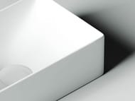 Раковина накладная Ceramicanova Element 375х215х100 левый, отв. под смеситель, белый CN5008