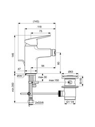 ��������� ��� ���� Ideal Standard CERAPLAN BD248AA �������������, ������ ������, ����