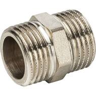Ниппель STOUT 1/2"НН, никель, арт.SFT-0004-001212
