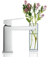Смеситель Grohe Eurocube 23446000 для умывальника на одно отверстие, однорычажный, гладкий корпус