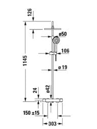 ������� ������� Duravit ���������, ������� ���/������ ���, ����: ������ ������� WA4280008C46