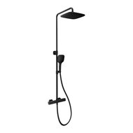 Душевая система RAVAK 10° FREE blackTD F 091.20/150 термостат для душа, верхний/ручн.душ, мат.черная X070160