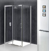 Душевой уголок BelBagno Uno (1100х800х1850) AH-1-110/80-C-Cr прямоуг.,стекло прозр./профиль хром