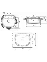 ����� FLORENTINA ������ 640�550x217  �������, ��������, ��������� ��������, ������ 20.355.D0640.201