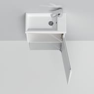 Тумба под раковину AM.PM X-Joy (450х620х250) подвесная, 1 дверца, белый глянец M85AFHX0451WG