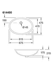  Villeroy & Boch Evana 61440001 (615415200) ,  CeramicPlus