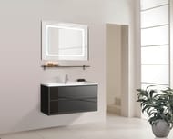 Зеркало AQUATON Римини 100 1A136902RN010 1000x32x800 подсветка, сенсор, система Anti-Steam