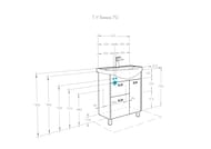 ����� ��� �������� AQUATON ����� 70 652x312x759 ���������, 2 ��, 1��, ���/��� �������� 1A208701BAC20