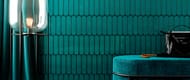 Плитка настенная Wow Grace O Teal Gloss (75х300) зеленая 124935  (кв.м.)