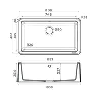 ����� Omoikiri TARENTO 83 BL (838�483�254) ����������� ������, ����������, ����-������ 4993178