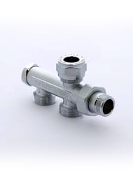 Tiemme Узел обж-НН 15-1/2"хМ24х19 радиаторный со сгоном 2 трубная система, разводка в пол 3370002(3375K1904)