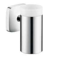 Уценка! Стаканчик для зубных щеток Hansgrohe PuraVida подвесной, белая керамика/хром 41504000 - уценка. — миниатюра 1