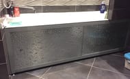 Экран под ванну боковой A-SCREEN Bubble silver 810х530 белый профиль