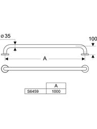 �������� ������� ������ Ideal Standard CONTOUR 100 ��, ����� 35 ��, ������� ������, ����� S6459AC