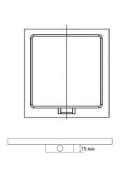 Душевой поддон RGW STA-01W 900х900х30 квадратный, иск. камень, белый 16330199-01