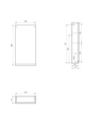 ������� ��������� Cersanit MODUO 40 (400�141�800) ����� SB-SW-MOD40/Wh