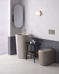 Раковина Vitra Plural 492х525 напольная,антибактериальное покр.,бежевый мат. 7814B420-0001
