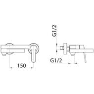 ��������� ��� �����/���� BelBagno DELTA DEL-VASM-IN ��������.,���������,��������.�����,�����