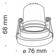 ������������ ���������� Maytoni Kappell (����) DL040-L10W4K, 4000K, 10��, 38�, IP20, �����