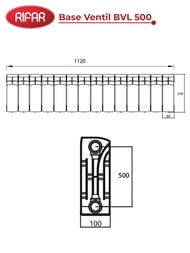 �������� ��������������� Rifar Base Ventil BVL 500 ������ ����� �����������, 14 ������, 2758 ��