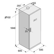 Сушильный шкаф ASKO DC7784V.W (1840х595х600) вентиляционный, загрузка 4 кг, белый