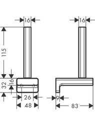      Hansgrohe AddStoris 41756340 , . 