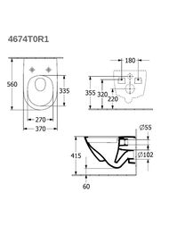    Villeroy & Boch Antao 8M67S1R7   SoftClosing  QuickRelease, 
