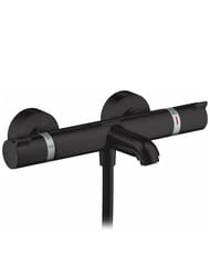 Смеситель Hansgrohe Ecostat Comfort 13114670 термостатический для ванны, настенный, черный матовый — миниатюра 1