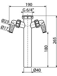 ���������� Alcaplast A44M D=40 �������, � �������� ������ 1 1/2  � ����� �������� ��� ����. �����