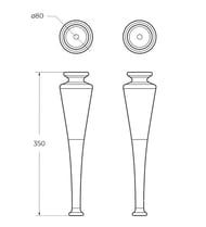 ����� ��� ������ Cezares TIFFANY 75 (80�80�350) �������� �� 2 ����, Verde opaco 40418