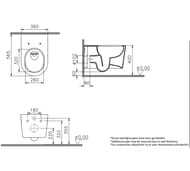 Унитаз подвесной VitrA Nest QuantumFlush 360х565х400 без сиденья,антибактериал. покр.,ламинарный поток 7870B403-0075