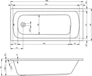 ����� ��������� RIHO MILANO 180x80, �������������