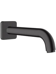 Излив для ванны Hansgrohe Vernis Shape 71460670 204 мм настенный, черный матовый — миниатюра 1