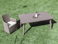 ���� B:RATTAN Crete Extendable Dining (160-240x100x75) ����������, ��������