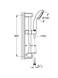 ����� ���������� Grohe Eurostyle ��� ��������, �����, � ������� ����������, ���� 124416