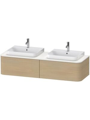 Тумба под раковину Duravit Happy D.2 Plus 1600х354х550 2 ящика, дуб средиземн. HP4946B7171