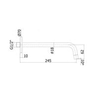 ����� �� ����� Paffoni Light ZBOC046NO 245��, ������ �������