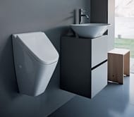 Писсуар LAUFEN Vila 8.4114.1.000.000.1 (310х280х490) отверстие для крышки, скрытый подвод воды