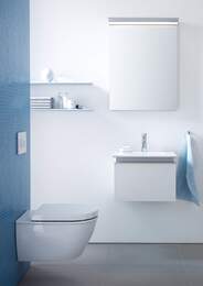 Унитаз подвесной DURAVIT DARLING NEW 365х540х290 горизонтальный выпуск, крепление 2545090000