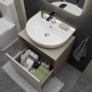 Раковина KERAMA MARAZZI BUONGIORNO подвесная, 550х430х170 с отверстием, белый гл., BG.NN.wb.55