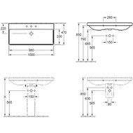 �������� Villeroy & Boch Avento (1000�470) ���, �������, ceramic+, ����� 4156A5R1