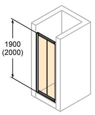 ������� ����� HUPPE Alpha2 1200�1900 ����������, ������� �������/������ ���������� A22302.087.321