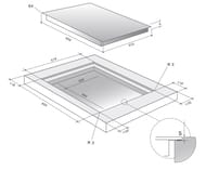 ������������ �������� ������ De Dietrich (650�515) 4 ����, horiZone, �����, ������ DPI7689XS
