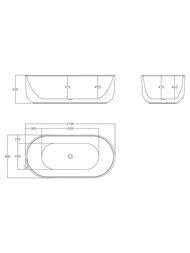 ����� ��������� BelBagno BB401-1700-800 1700x800x600 ���������������, ����-������� ����, ����: �����