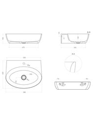 �������� SALINI Alda Wall 02 (580�450�150) ���.������ S-Stone,���������,�������,������ 140322MF